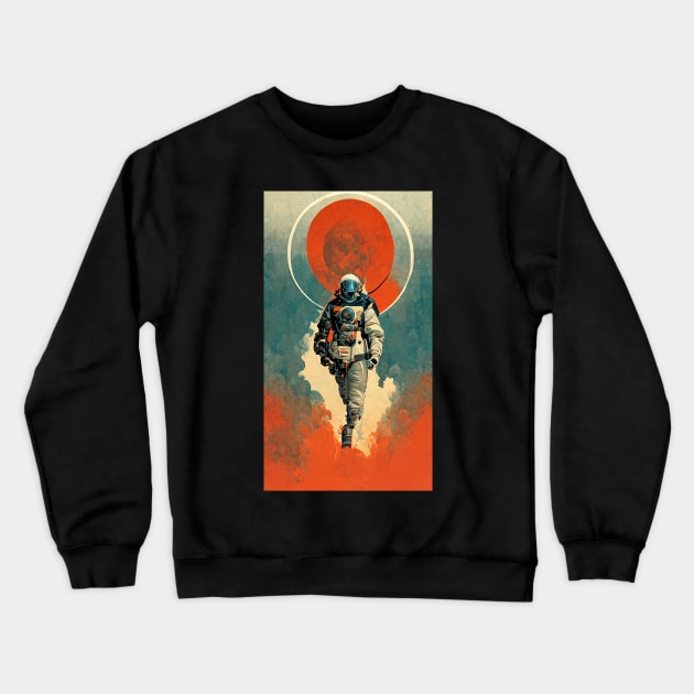 Red moon Crewneck Sweatshirt by JoshWhiteArt